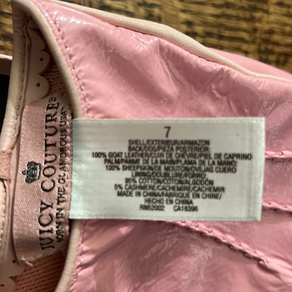 Stunning pink juicy couture gloves sz 7! - Picture 3 of 3
